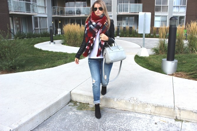 OVERSIZED TARTAN SCARF