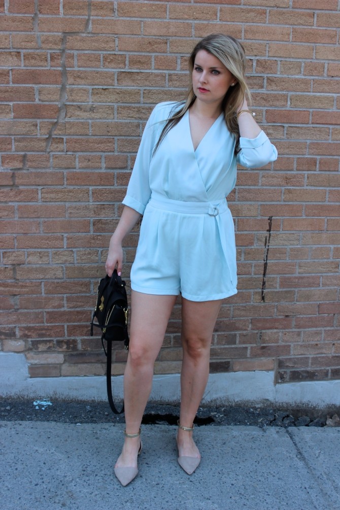 POWDER BLUE ROMPER